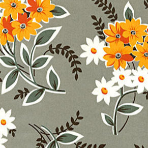 Denyse Schmidt - Flea Market Fancy - Bouquet - Grey PWDS018