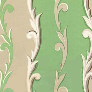 Jennifer Paganelli - Girlfriends - Patricia - D1345-402 Mint Green Scroll Stripe