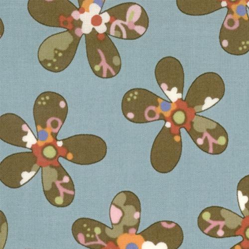 Moda - ODYSSEA 32184-19 flowers teal