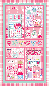 Sweet Shoppe - Panel - Petal Pink (Price is per panel) Benartex