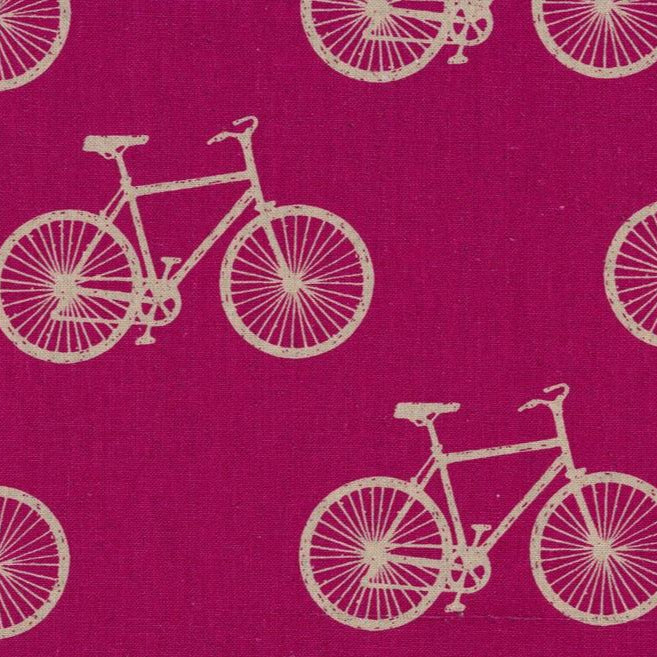 Echino - Etsuko Furuya - Cycling - Pink Linen (KOKKA) bicycle Bike JH99600