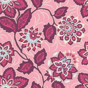 Joel Dewberry - Heirloom Voile - Ornate Floral in Amethyst VJD03