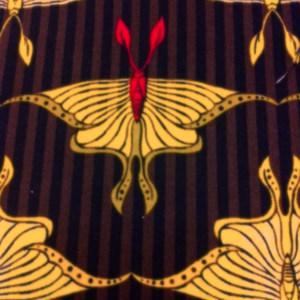 Flora & Fauna Luna Moth in Mustard (by Michael Miller) DC-4103