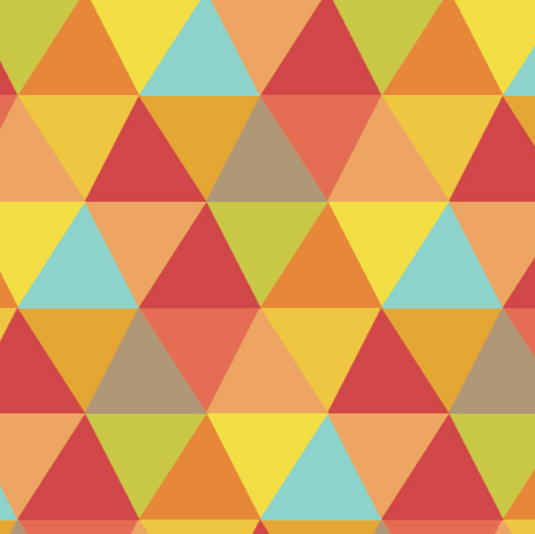 Frippery by Thomas Knauer Orphic in red 5815 (triangles)