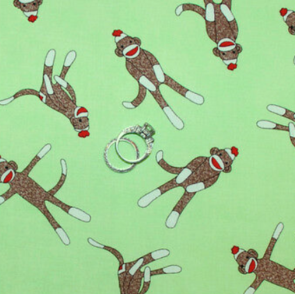 5 Funky Monkeys sock monkey green 15071 Erin Michael