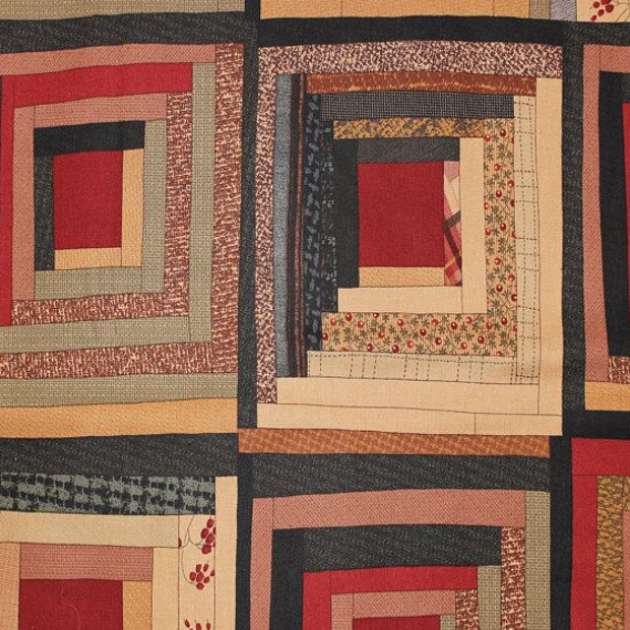 Moda - Harvest Home by Brannock & Patek Log cabin Print 558-11
