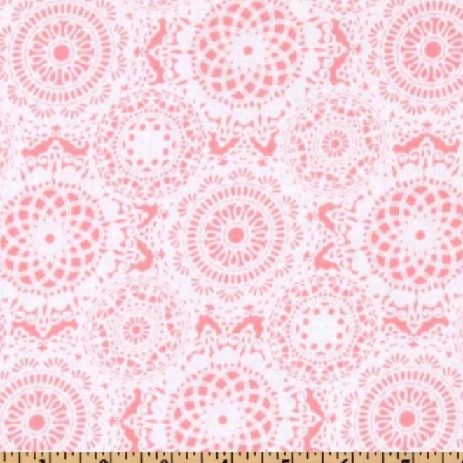 Michael Miller Doily Dance CX4605 Pink White