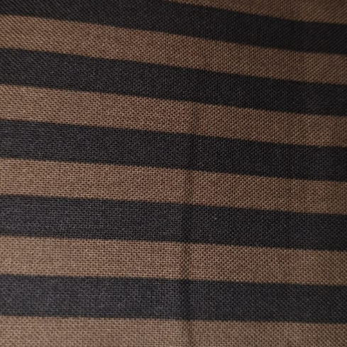 Michael Miller Clown stripe brown/black CX-3584