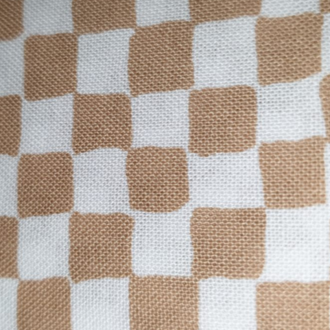 Michael Miller Clown Check C-482 (tan and white)