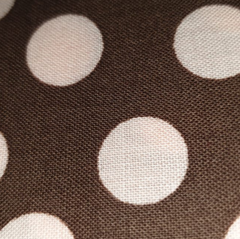Bloom by Laurie Bird dots light pink on chocolate 25815