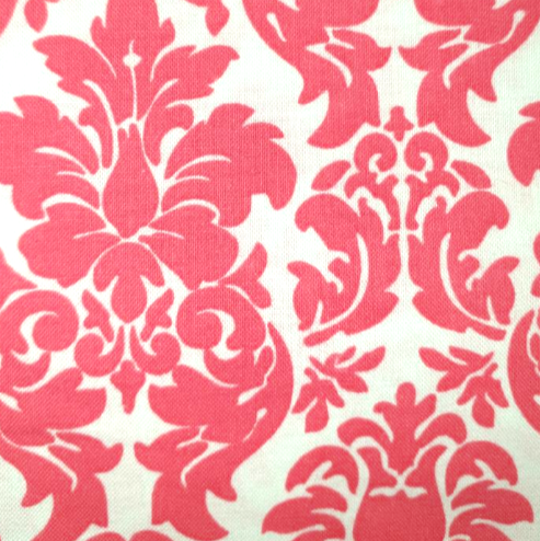 Jo-Ann damask in hot pink and white