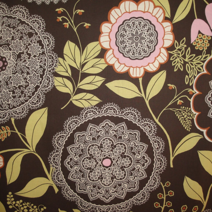 Amy Butler - Lotus - Lacework - Olive AB19 1.8 metres left