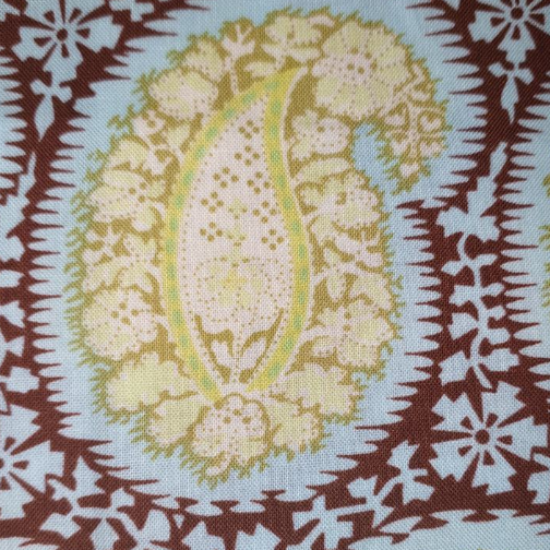 Amy Butler - Belle - Henna Paisley - Okra AB04 1.25m left