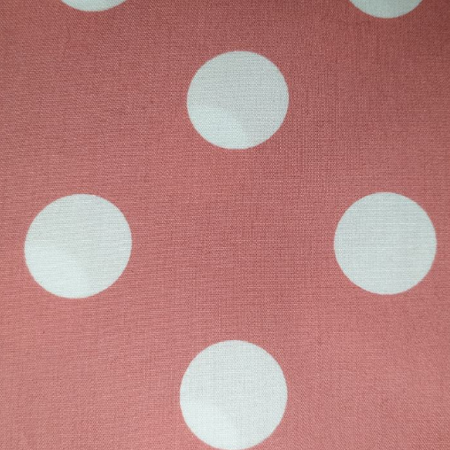 Sevenberry large white dot on watermelon pink