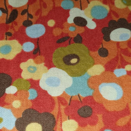 Momo - Wonderland - flowers tangerine 32103-14 Tweedle Dee Tomato
