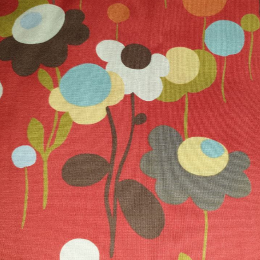 Momo - Wonderland - flowers red 32102-14 Tweedle Dum Tomato