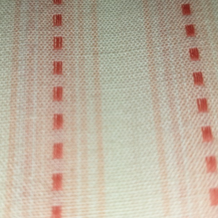 Moda stitched stripe Salmon Cream (textured)