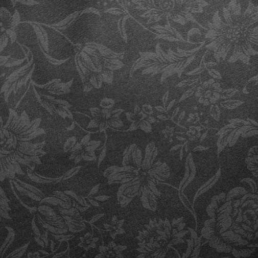 Faye Burgos for Marcus Fabrics Black tonal stencil floral *