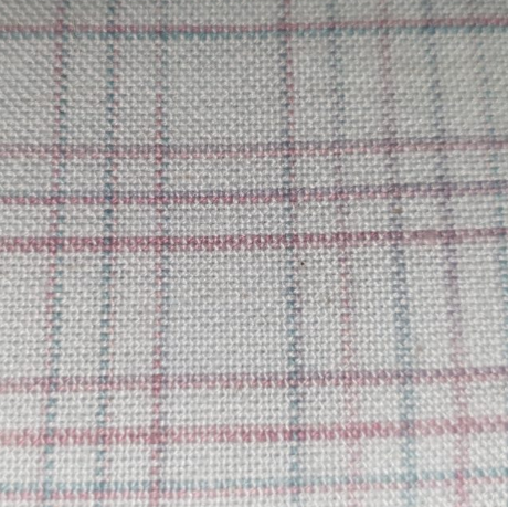 Woven check in soft dusty blue - Moda