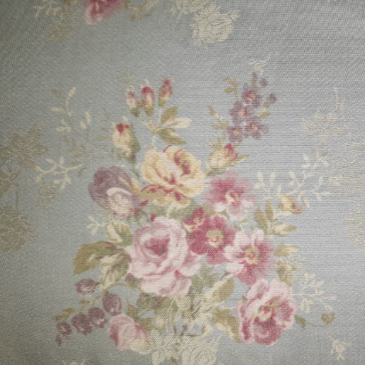 Yuwa Live Life Premium Collection dusty blue/grey flower posies 296392
