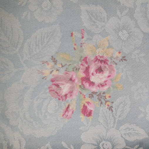 Yuwa Live Life Collection Premium Light Blue floral brocade 299393 (45 wide)"