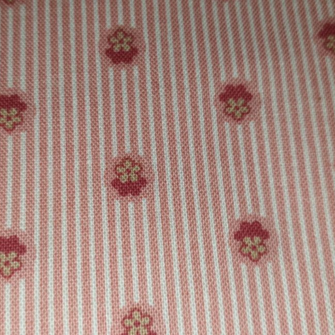 Faye Burgos Olde Cedar Chest Tiny flower pink white stripe