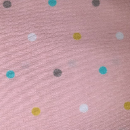 Dots - Sevenberry - pink with multi spots