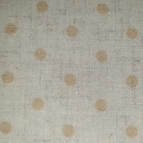 Yuwa Linen/Cotton blend spot beige on natural (tonal) *