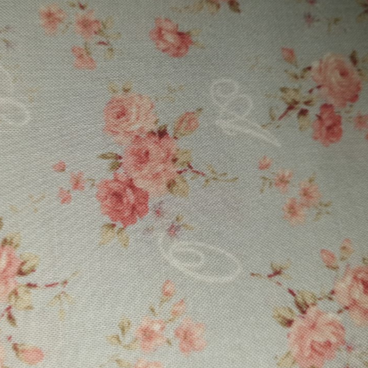 Mary Rose Collection MR2020R-15 Dusty Blue Alphabet Roses QUILT GATE