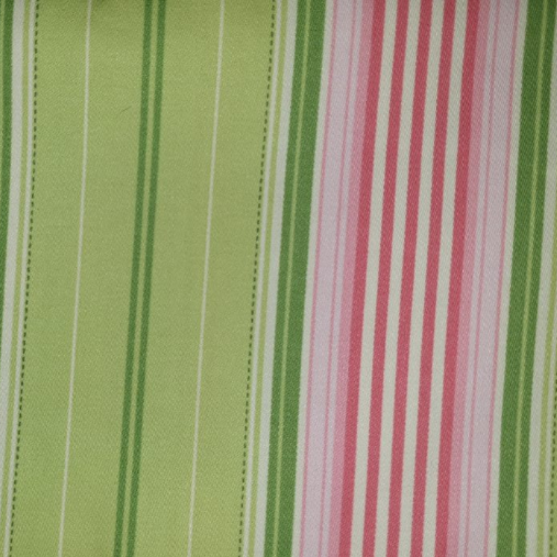 Garden District French Ribbon Stripe HDHB05 in Pink Green (heavyweight)