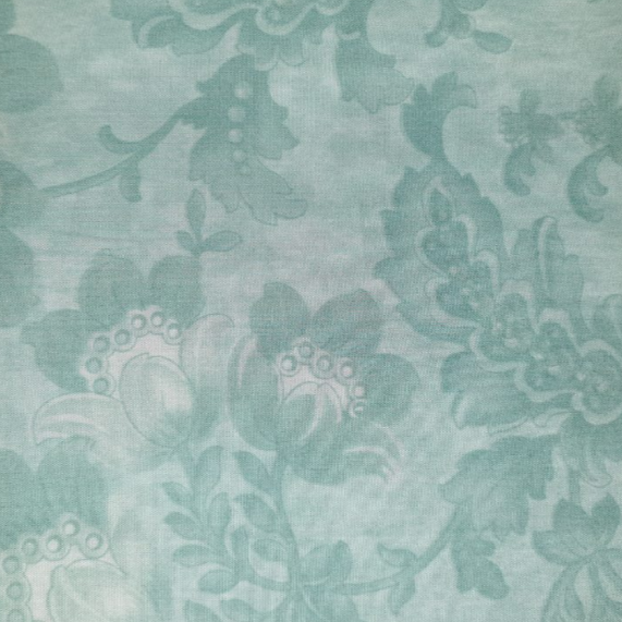 Moda - Shangri-la - 11032 (2.8 metres wide) Aqua Tonal Floral