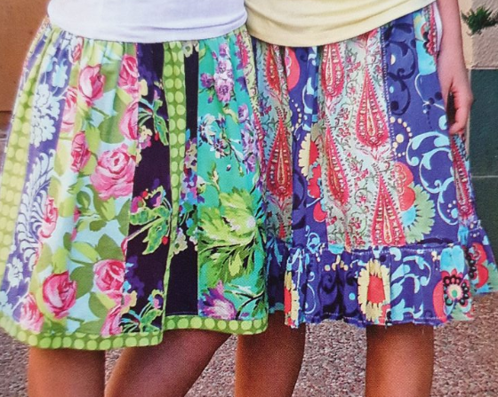 Hippy Chick - Stripwork Skirts No.19 by Pink Fig Patterns