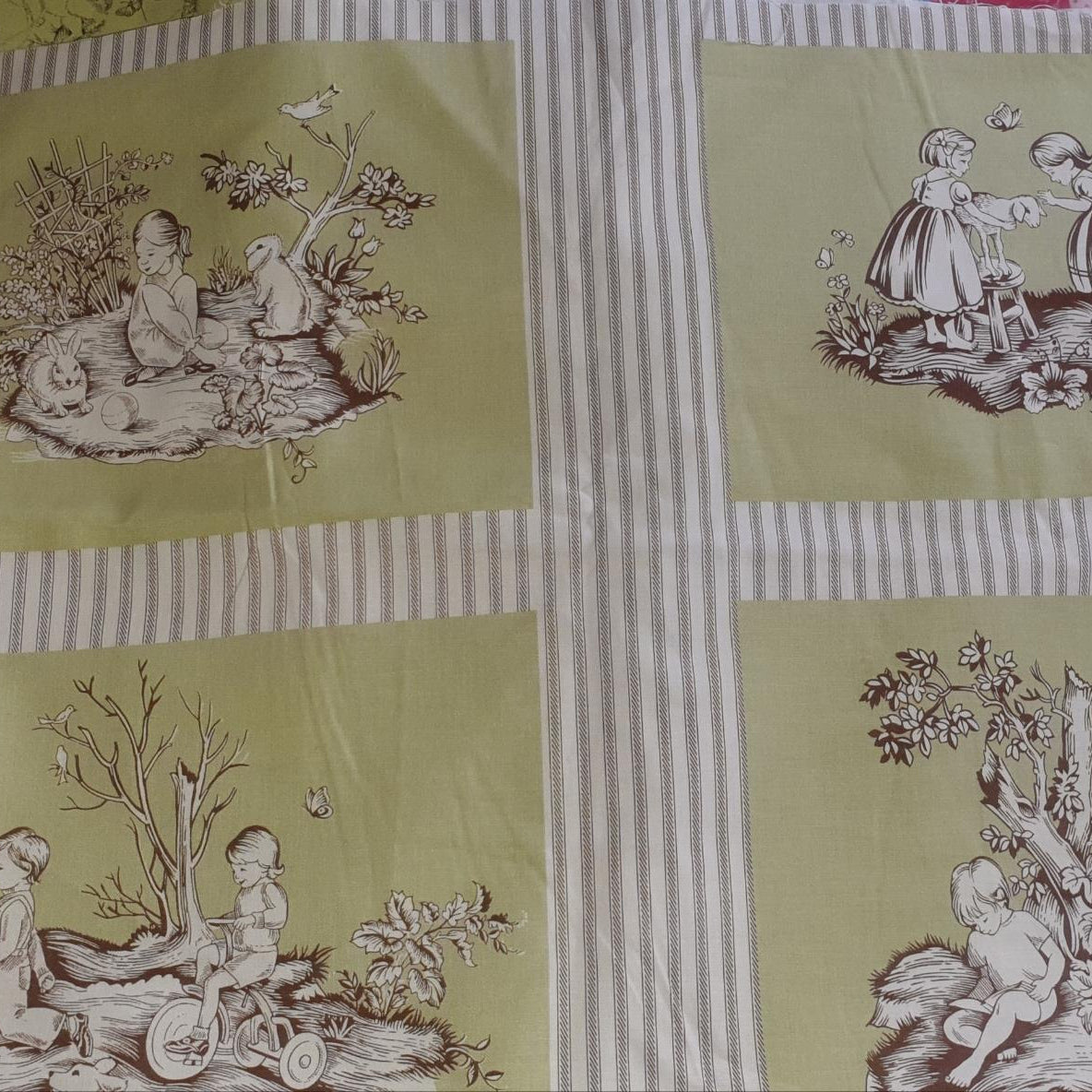 Michael Miller Toile Squares c-2913 (2 panels remaining)