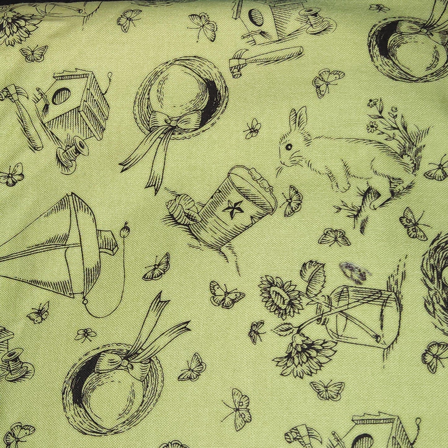 Michael Miller Bunny Toile CX3251 sage green