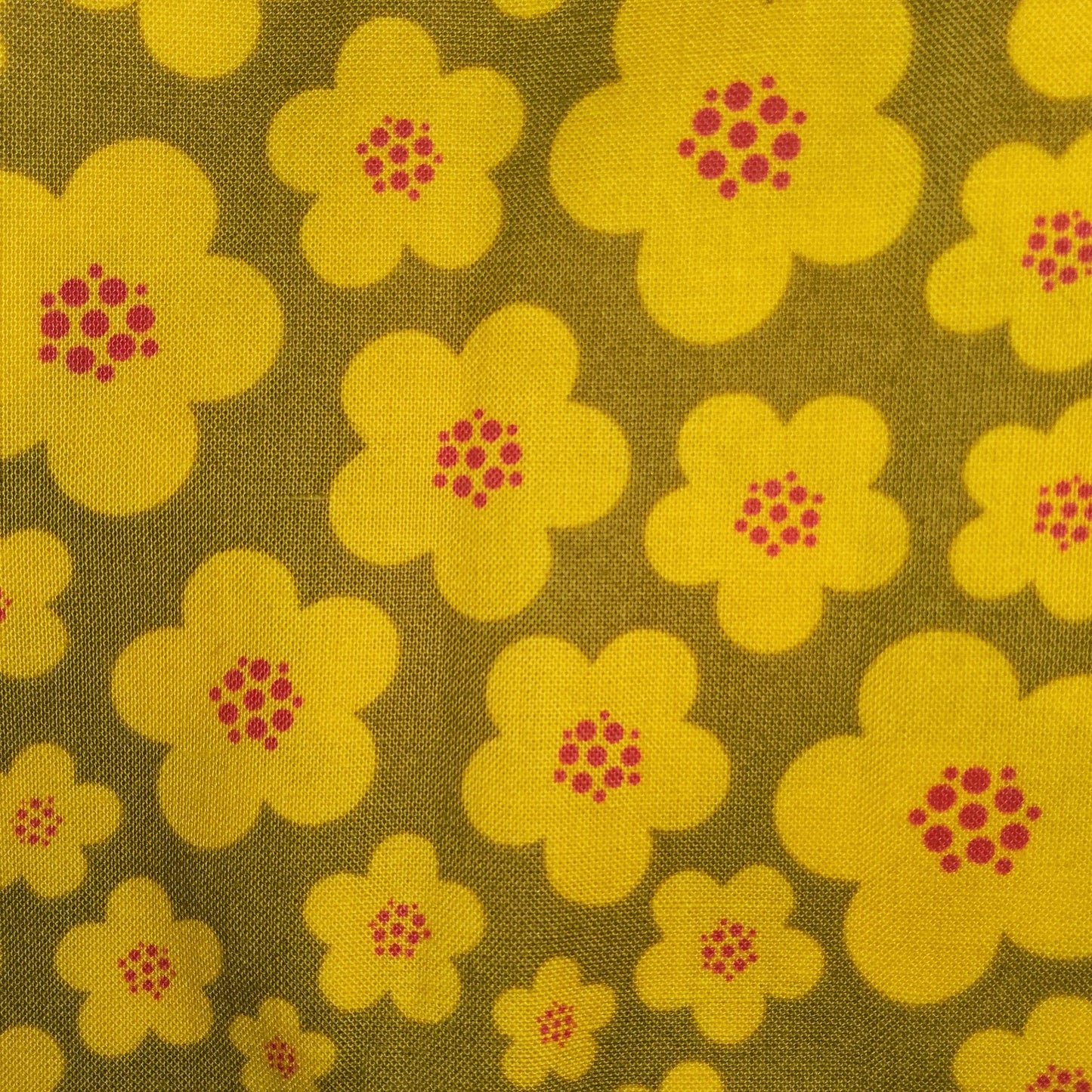 Flora & Fauna Blossoms in Mustard DC-4360