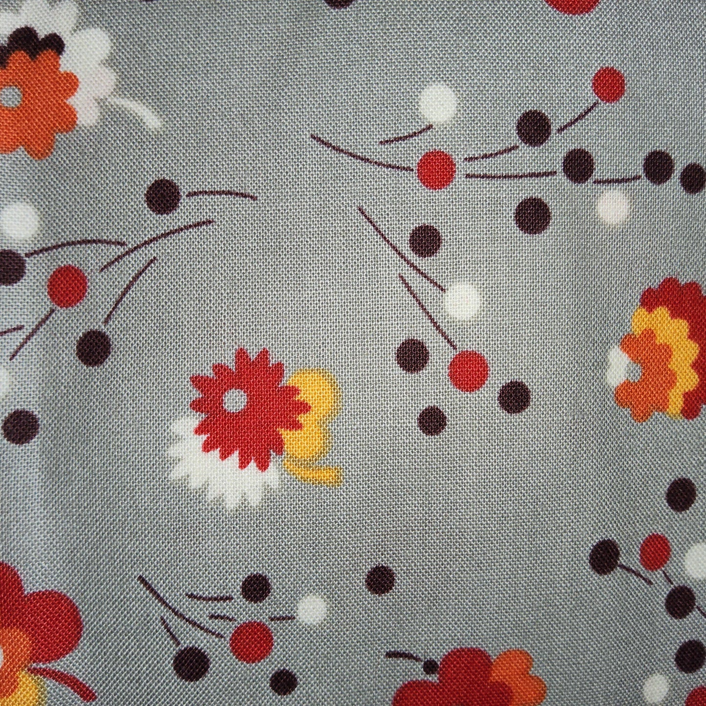 Denyse Schmidt - Flea Market Fancy - Posie - Grey PWDS022