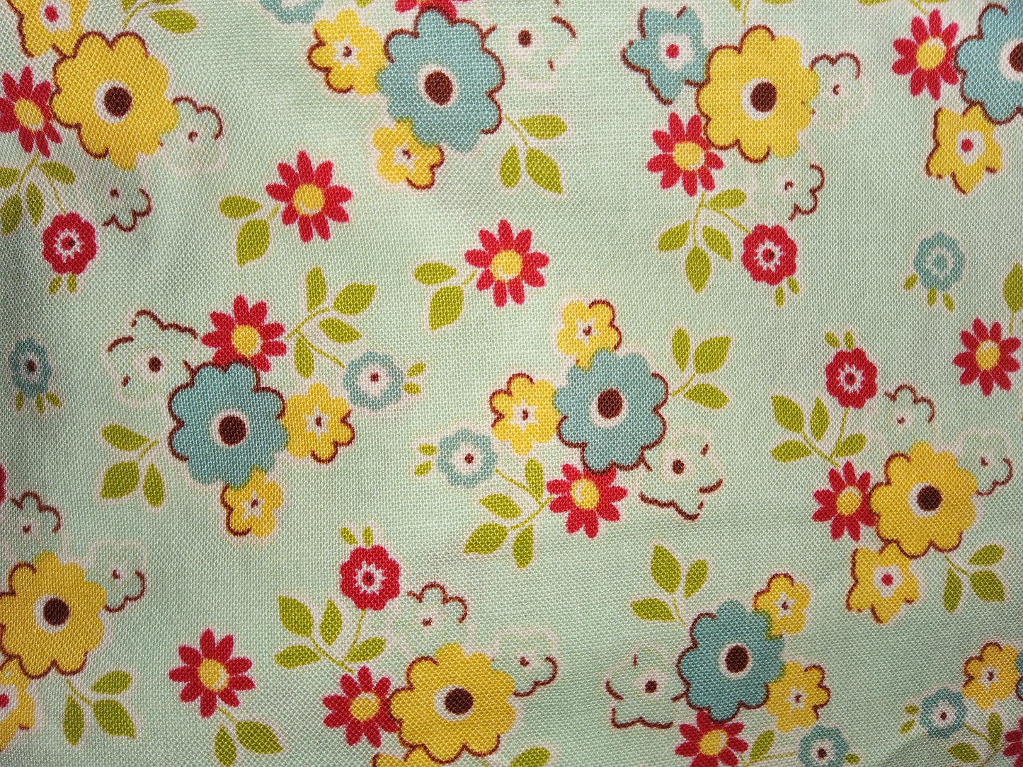 October Afternoon Sidewalks C3482 (Riley Blake Designs) Aqua Floral