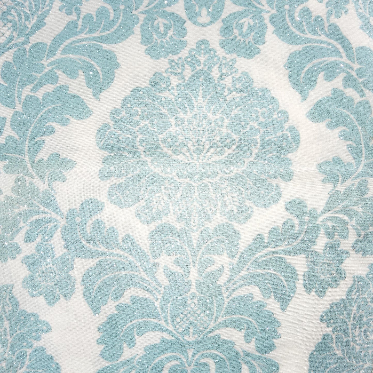 Michael Miller Delovely Damask light blue glitter CM4403