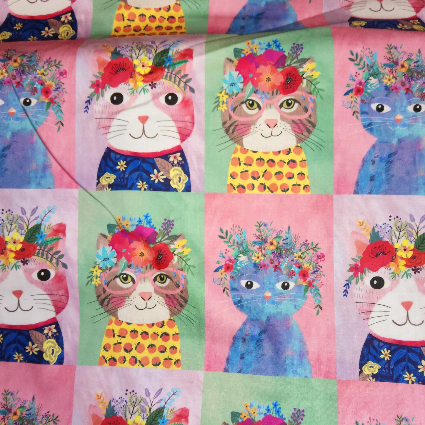 Mia Charro - Floral Pets - Large Cat Squares129 101 02
