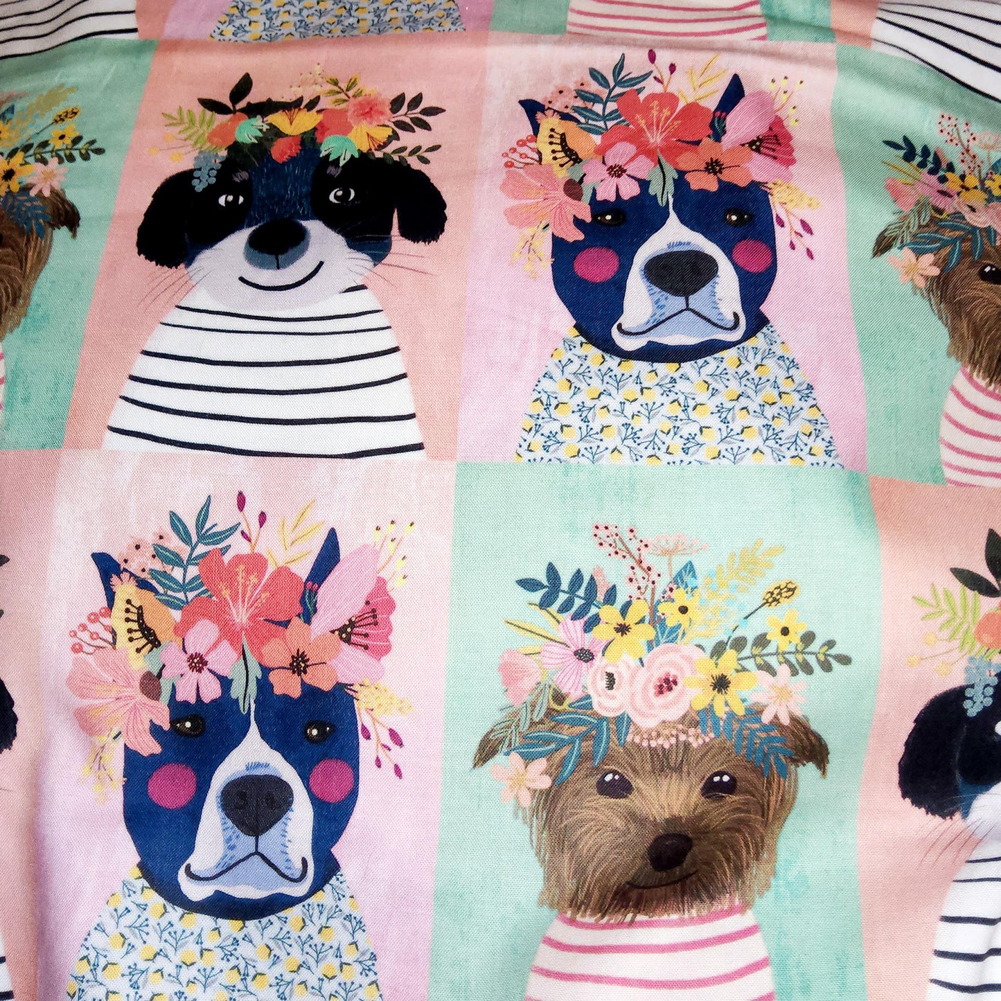 Mia Charro - Floral Pets - large dogs squares panel 129 101 01
