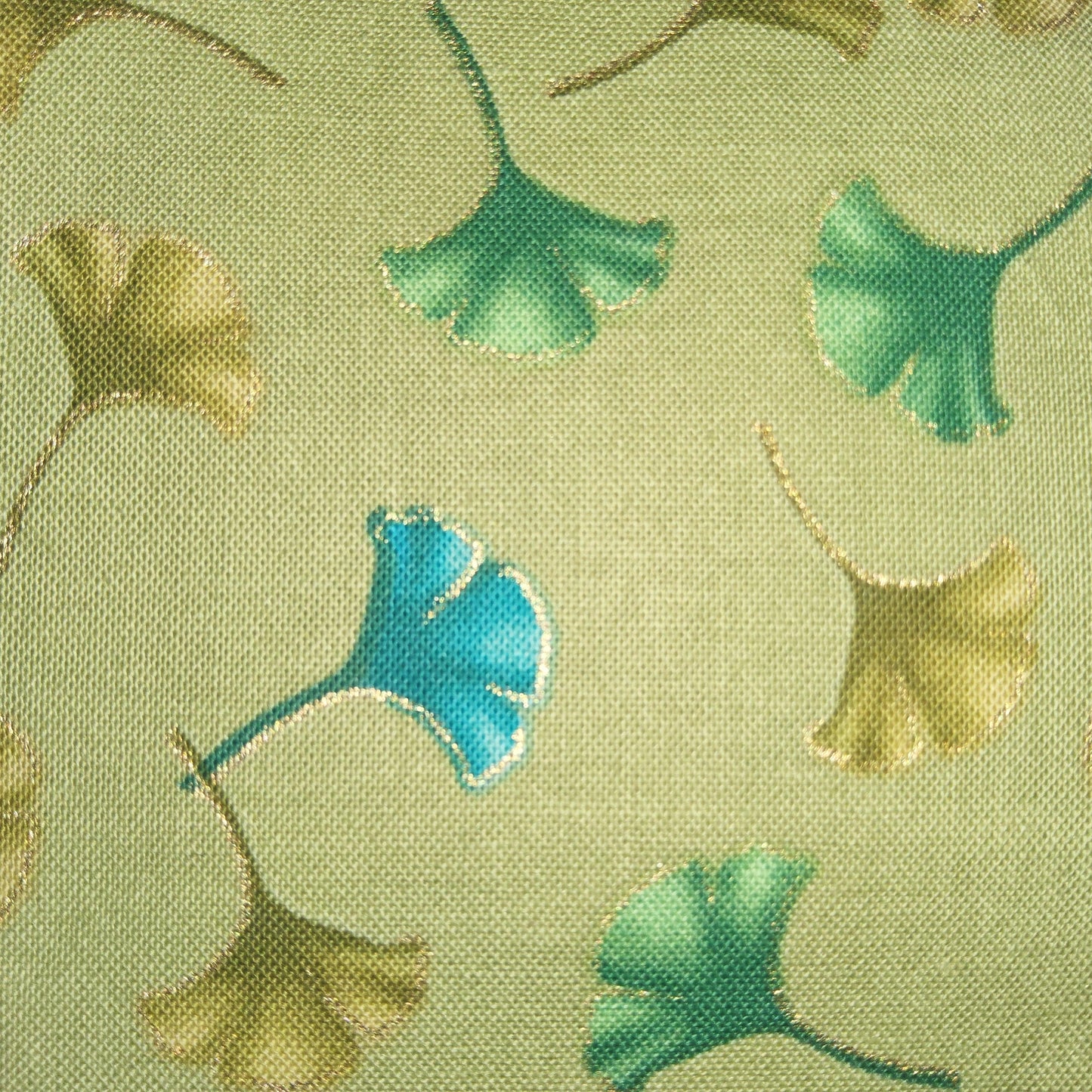 Faye Burgos for Marcus Fabrics gingko leaf avocado green (Japanese) *