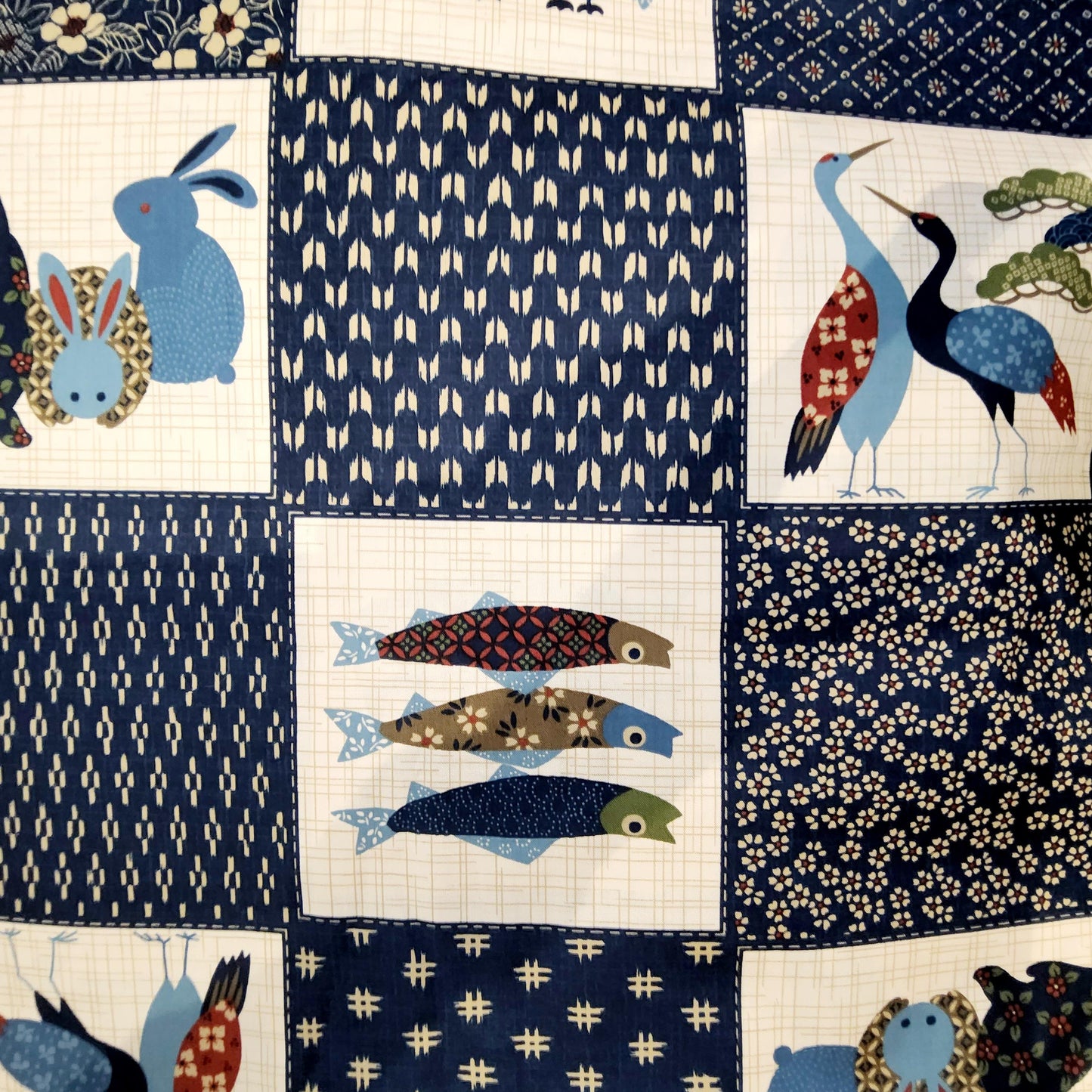 Japanese animal patchwork print - Nutex *