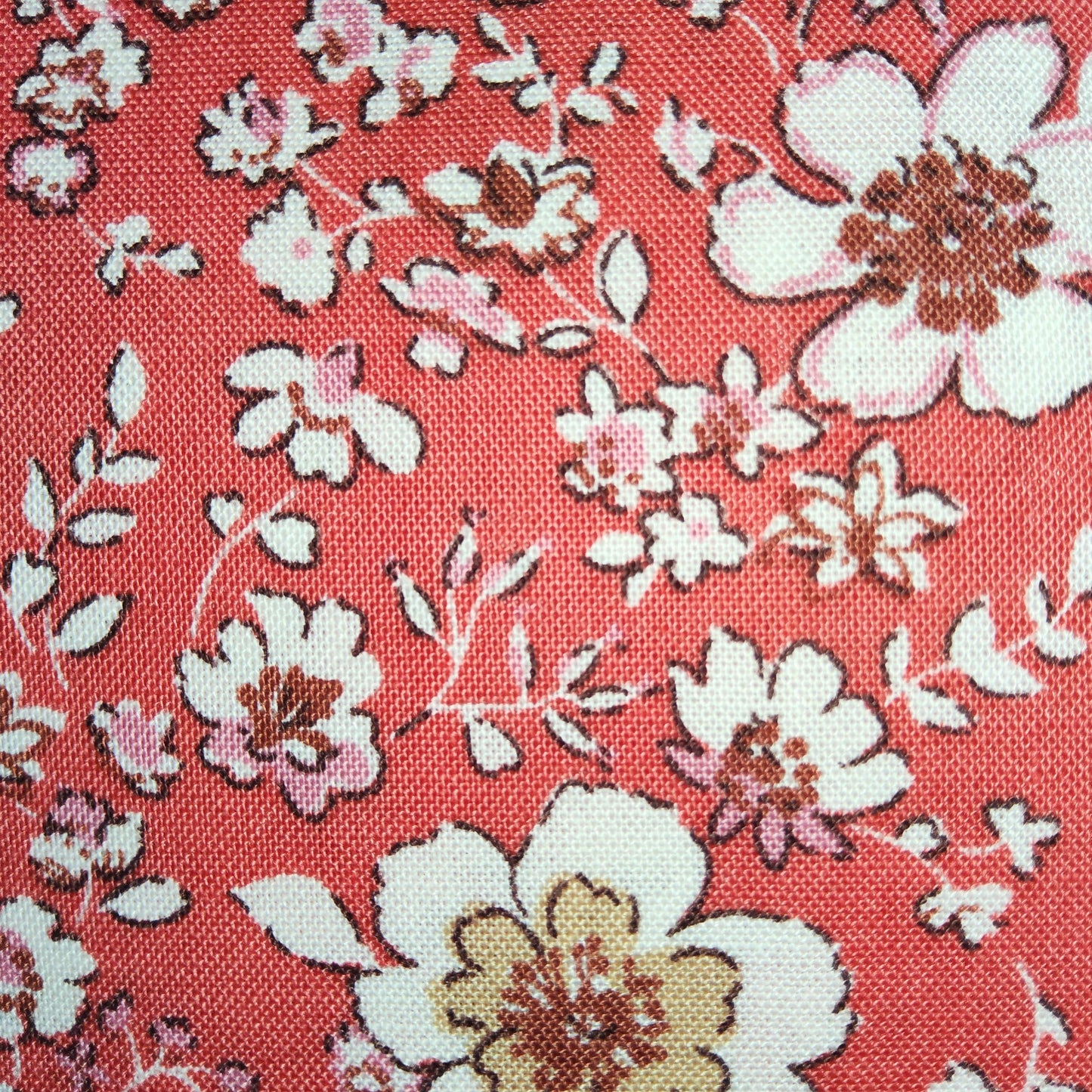 Kokka Terracotta White Floral (42 wide)"
