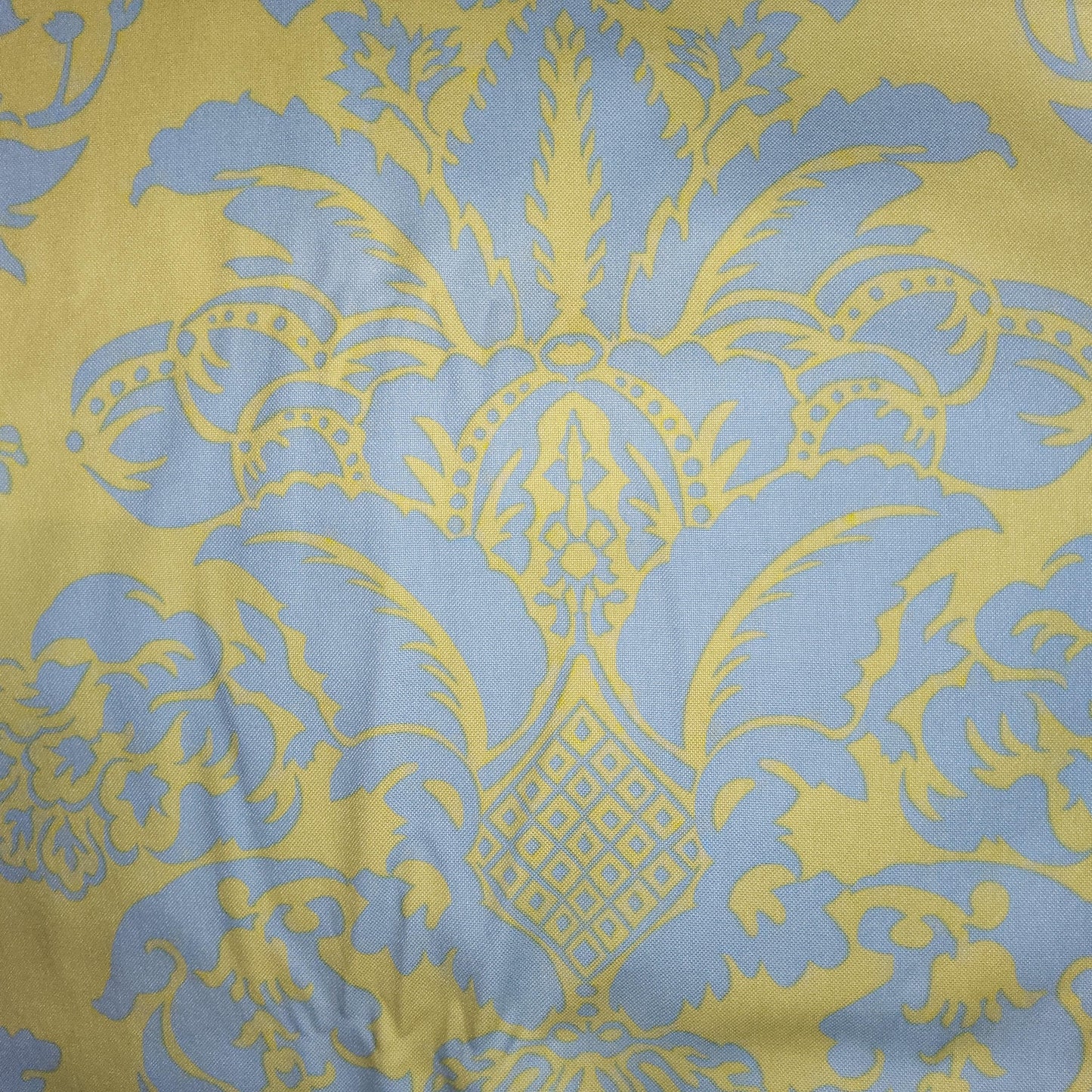 Amy Butler - Home - Forest - Lime/Blue Damask Tapestry 44 inches wide