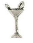 Martini glass charm