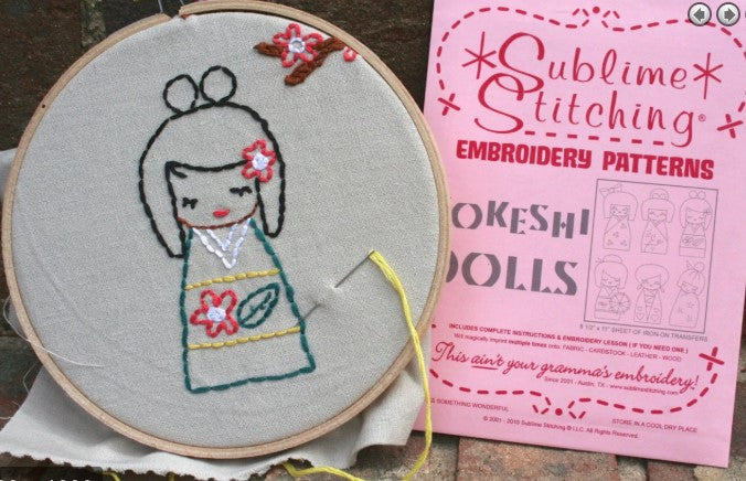 Kokeshi dolls by Sublime Stitching