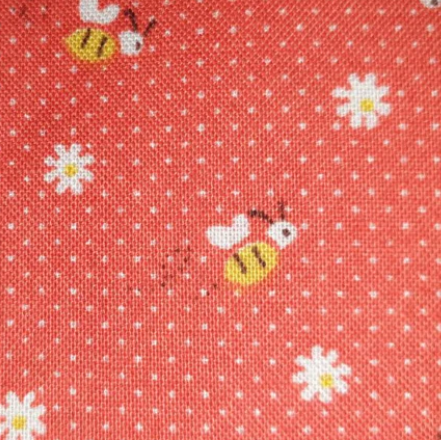 Lecien Minny Muu tiny bees on orange