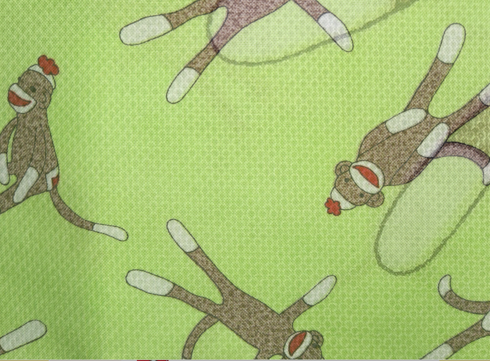 5 Funky Monkeys sock monkey green 15071 Erin Michael