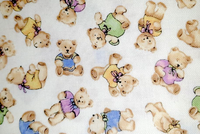Colourful bears by Fabric Freedom ONE TWO THREE ABC F496