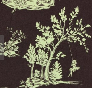 Michael Miller Kids Toile Brown Green CX2912
